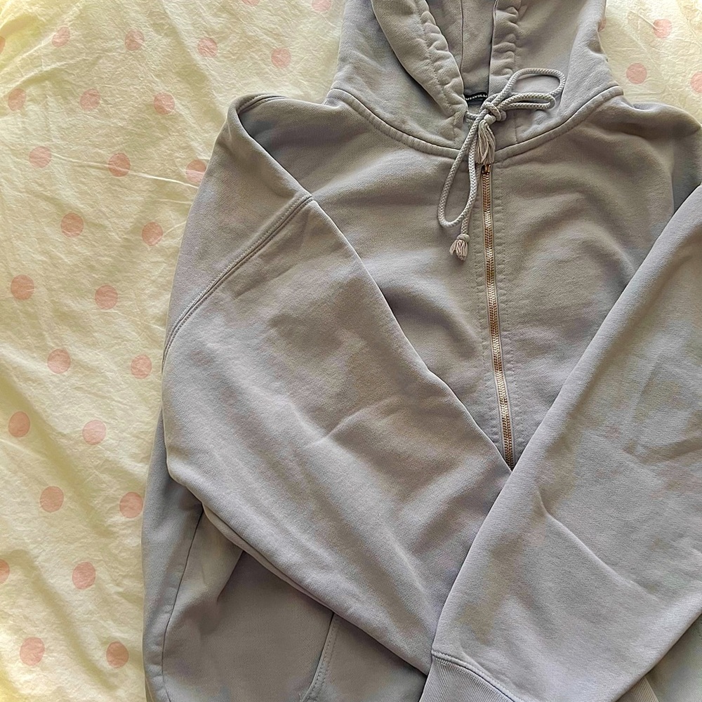 brandy melville christy periwinkle zip up
